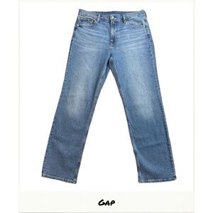GAP Women's High Rise ‘90’s Straight Indigo Blue Jeans Size 32 or 14S